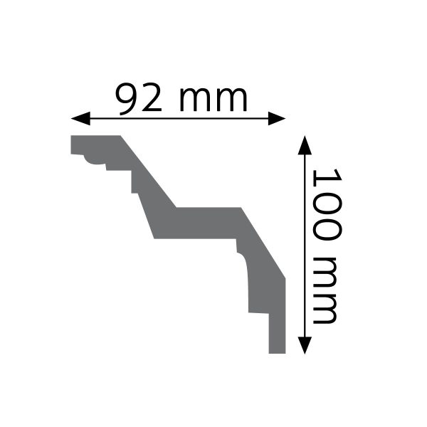 Listwa gzymsowa zdobiona LGZ-03 240cm 10cm x 9,2cm Creativa - obrazek 2