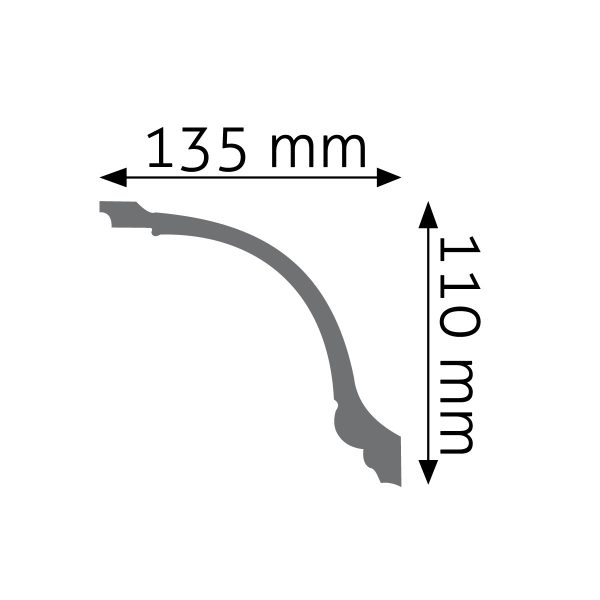 Listwa gzymsowa zdobiona LGZ-05 240cm 11cm x 13,5cm Creativa - obrazek 2