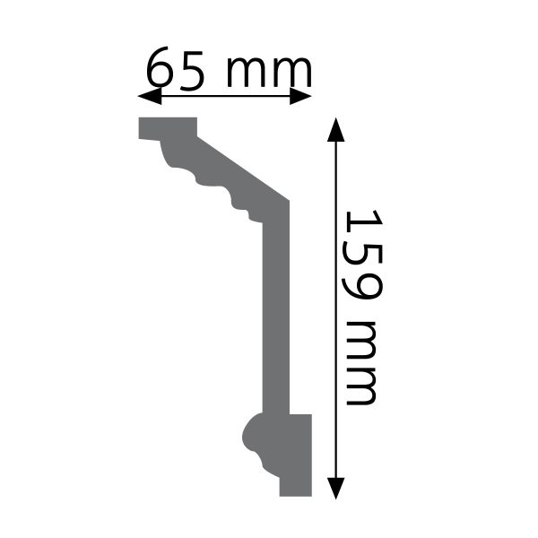 Listwa gzymsowa zdobiona LGZ-08 240cm 15,9cm x 6,5cm Creativa - obrazek 2