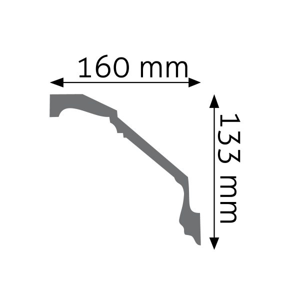 Listwa gzymsowa zdobiona LGZ-13 240cm 13,3cm x 16cm Creativa - obrazek 2