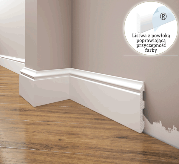 Listwa przypodłogowa LPC-07 244cm Creativa 8cm