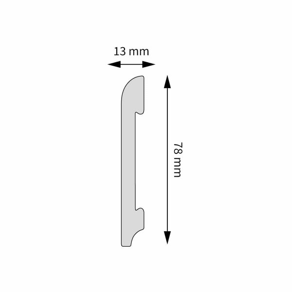 Listwa przypodłogowa LPC-11 244cm Creativa 8cm - obrazek 2