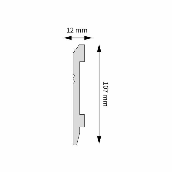 Listwa przypodłogowa LPC-18 244cm Creativa 10,7cm - obrazek 2