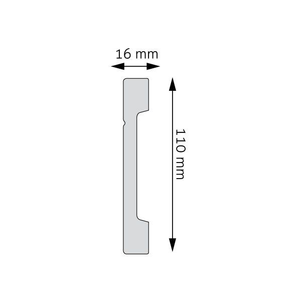 Listwa przypodłogowa LPC-20 244cm Creativa 11cm - obrazek 2