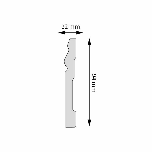 Listwa przypodłogowa LPC-08 244cm Creativa 9,4cm - obrazek 2