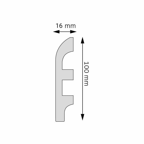 Listwa przypodłogowa LPC-19 244cm Creativa 10cm - obrazek 2