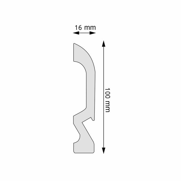Listwa przypodłogowa LED LPC-19LE 244cm Creativa 10cm - obrazek 2