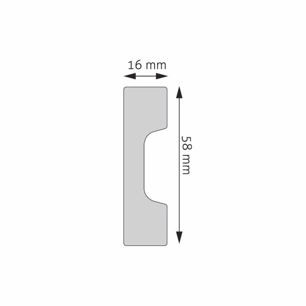 Listwa przypodłogowa LPC-27 244cm Creativa 5,8cm - obrazek 2