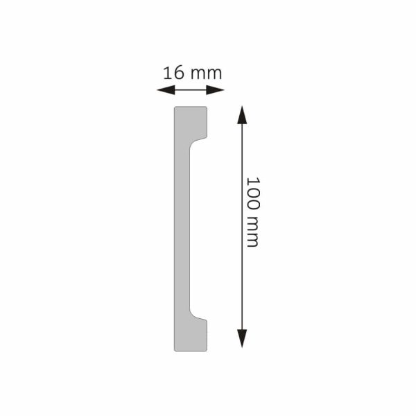 Listwa przypodłogowa LPC-29 244cm Creativa 10cm - obrazek 3