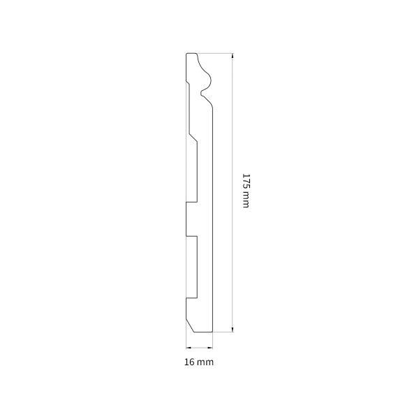 Listwa przypodłogowa LPC-33 244cm Creativa 17,5cm - obrazek 3
