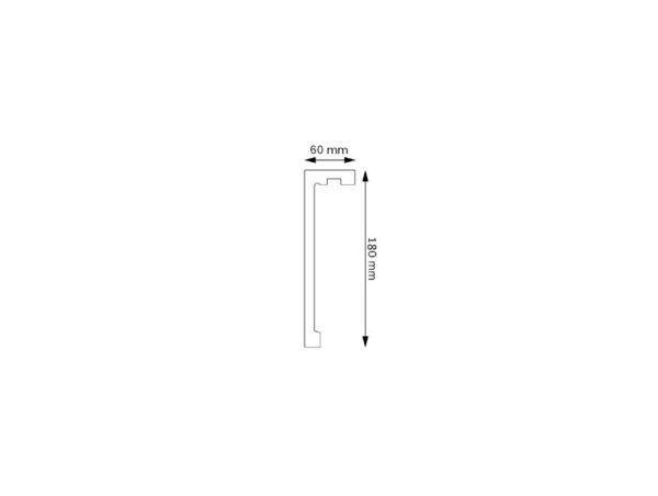 Maskownica karniszowa LK-04 18cm Creativa - obrazek 2