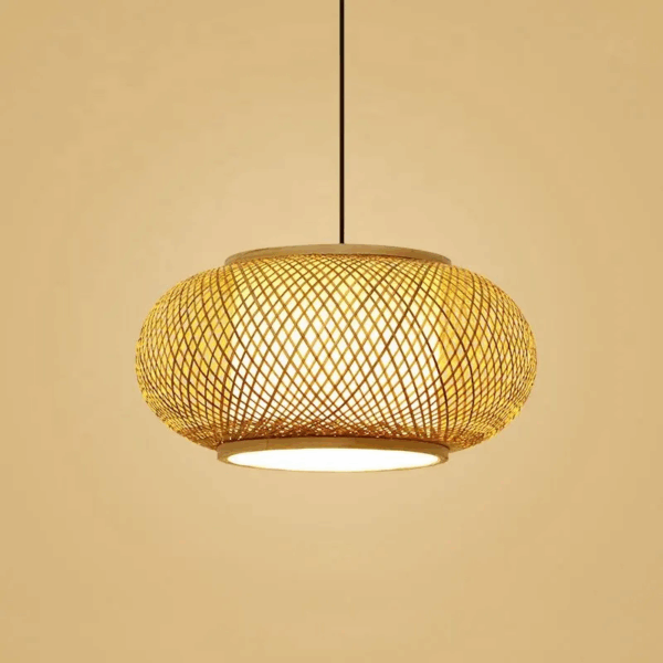 Wisząca lampa bambusowa BOHO Naturalna Wykonana Ręcznie DUŻA 50cm E27 2072370-H50