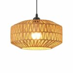 Wisząca lampa jutowa pleciona BOHO Naturalna wykonana ręcznie 30cm E27 5207706-A8