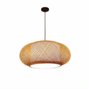 Wisząca lampa bambusowa BOHO Naturalna Wykonana Ręcznie DUŻA 50cm E27 2072370-H50