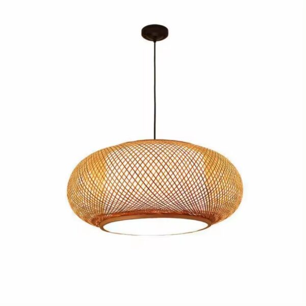 Wisząca lampa bambusowa BOHO Naturalna Wykonana Ręcznie DUŻA 50cm E27 2072370-H50